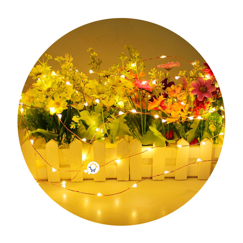 Extensión Micro LED 10m 100 Luces Navidad Cálida