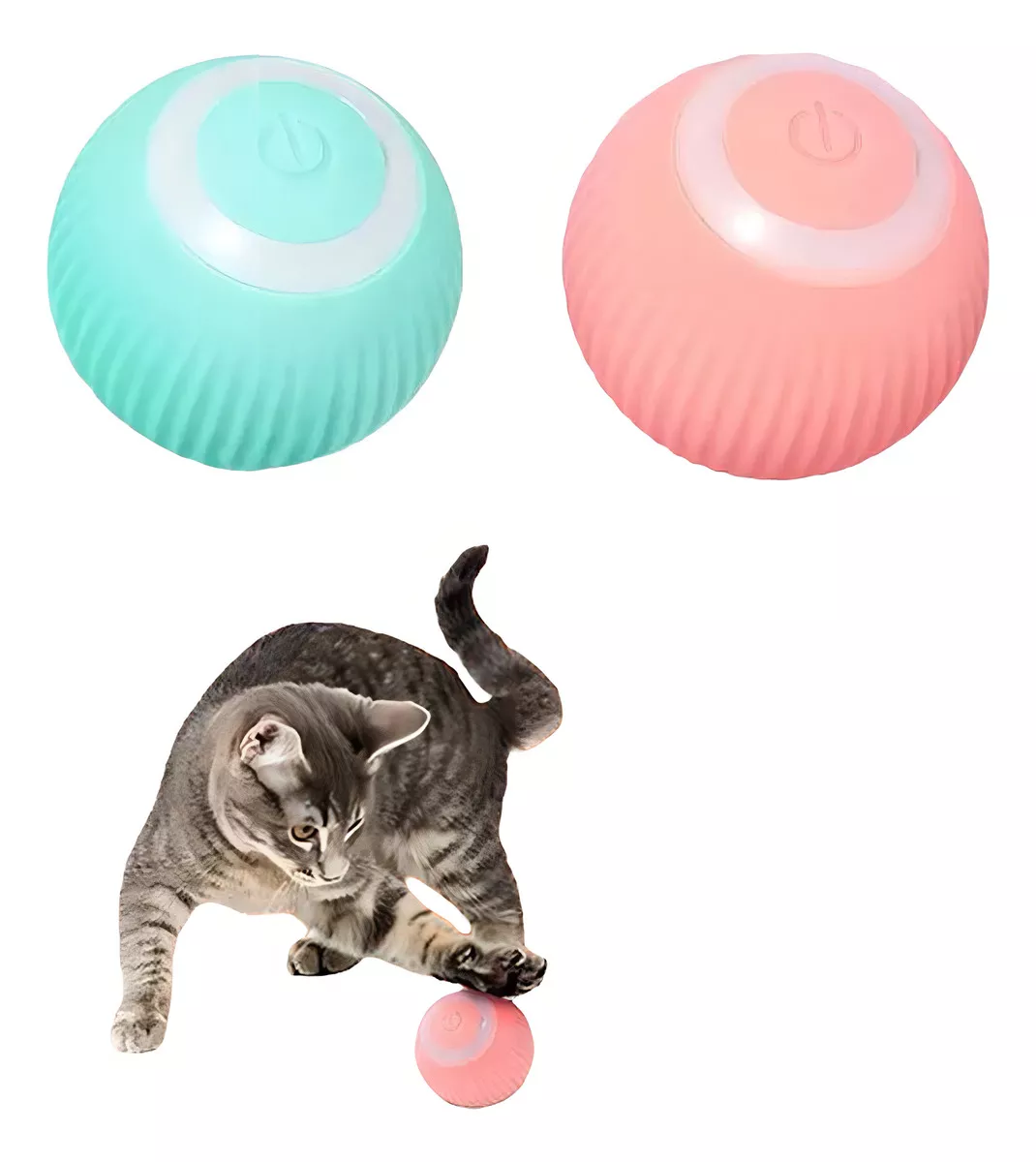 Pelota Inteligente para Mascotas con Movimiento y Luz LED