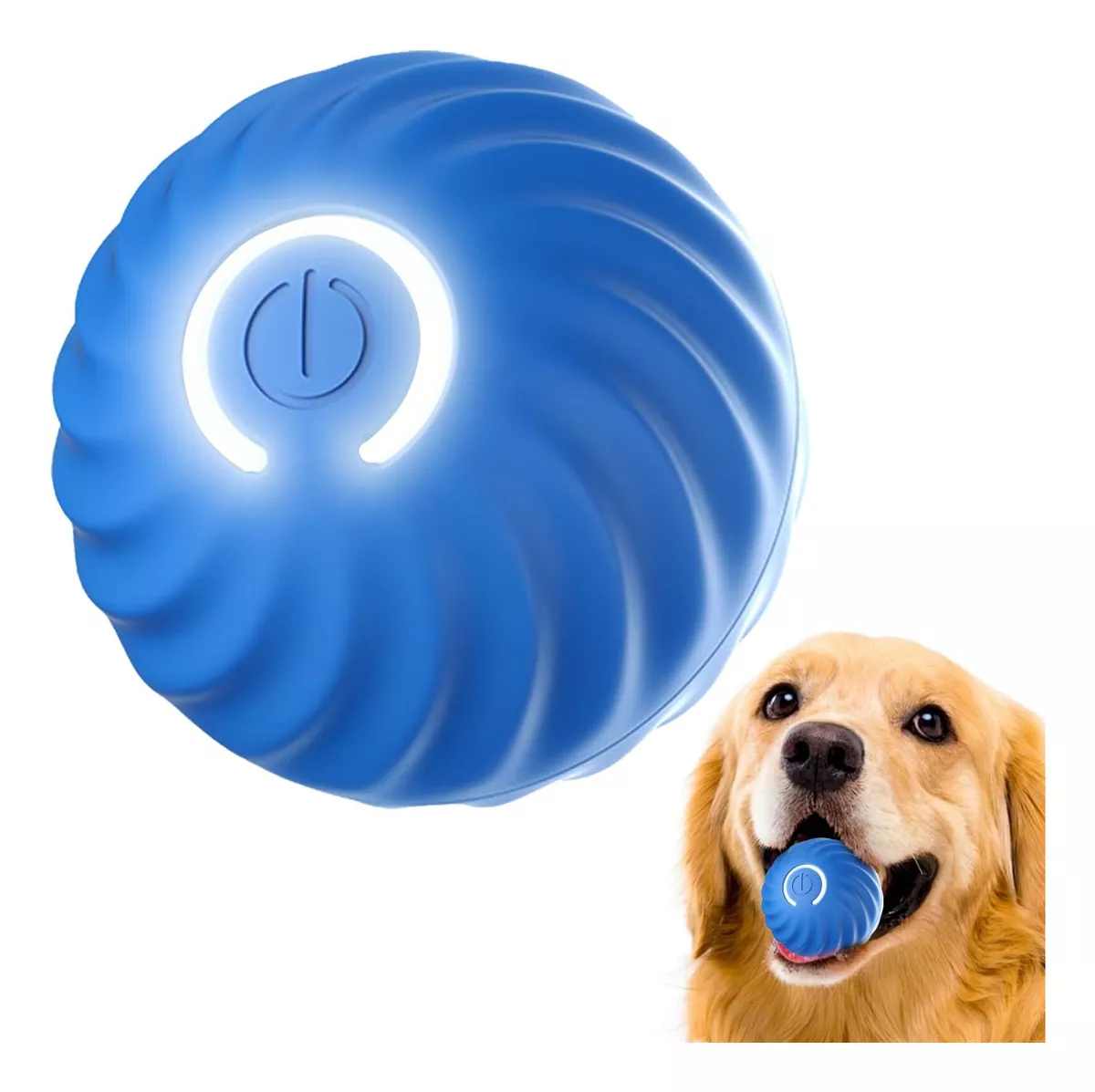 Pelota Inteligente para Mascotas con Movimiento y Luz LED